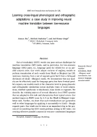A Case Study in Improving Neural Machine Translation Between Low-Resource Languages