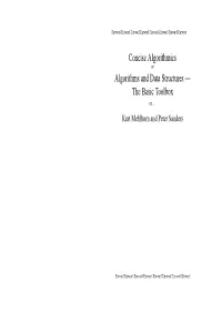 Algorithms and Data Structures: the Basic Toolbox
