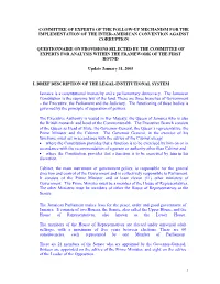 Committee of Experts of the Follow-Up Mechanism for the Implementation of the Inter-American Convention Against Corruption