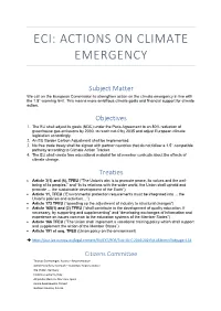 ECI Text and Additional Infos (Annex)