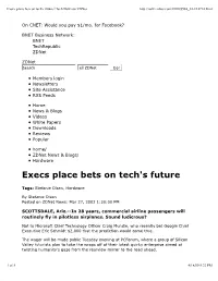 Execs Place Bets on Tech's Future | Tech News on Zdnet