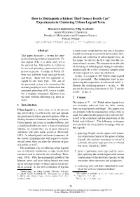 Experiments in Clustering Urban-Legend Texts