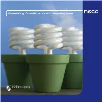 Generating Growth: NECC's First Energy Policy Report