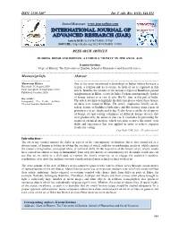 ISSN: 2320-5407 Int. J. Adv. Res. 8(10), 844-851