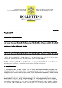 Resignations and Appointments