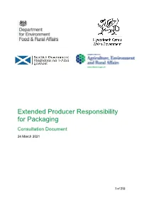 Extended Producer Responsibility for Packaging Consultation Document 24 March 2021