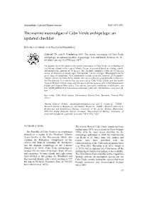 The Marine Macroalgae of Cabo Verde Archipelago: an Updated Checklist