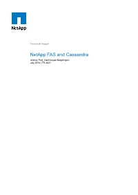 TR-4527: Netapp FAS and Cassandra