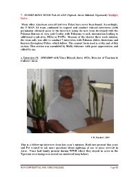 7. INTERVIEWS with PALAUANS (Ngiwal, Airai, Rdialul, Ngaraard) Multiple Dates: Many Other American Aircraft Lost Over Palau Have
