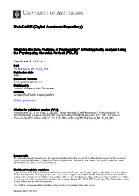 A Prototypicality Analysis Using the Psychopathy Checklist-Revised (PCL-R)