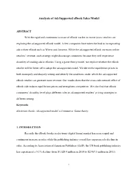 Analysis of Ad-Supported Ebook Sales Model