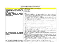 Implementing Partner Descriptions