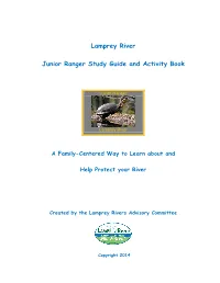 Lamprey River Junior Ranger Study Guide and Activity Book