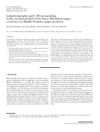 Lithostratigraphy and U-Pb Zircon Dating in the Overturned Limb of the Siviez-Mischabel Nappe: a New Key for Middle Penninic Nappe Geometry