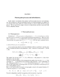 Poisson Point Processes and Subordinators