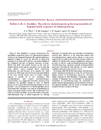 The Role for Skeletal Muscle in the Hypoxia-Induced Hypometabolic Responses of Submerged Frogs T