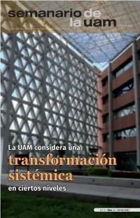 Transformación Sistémica Transformación Sistémica