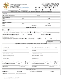 Accessory Structure Permit