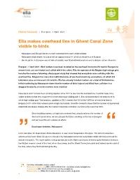 Elia Makes Overhead Line in Ghent Canal Zone Visible to Birds