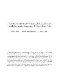 How Universal School Vouchers Affect Educational And