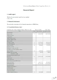 Section 9 Financial Report