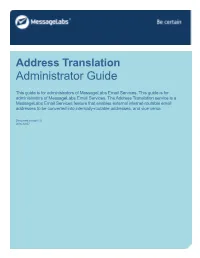 Addresstranslation Adminguide