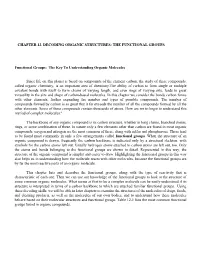 Chapter 12. Decoding Organic Structures: the Functional Groups