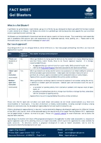 Gel Blasters Fact Sheet