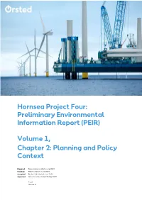 Hornsea Project Four: Preliminary Environmental Information Report (PEIR)
