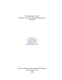 The History of a Concept Through Its Measurement, 1949-2005