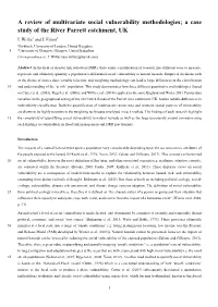 A Review of Multivariate Social Vulnerability Methodologies; a Case Study of the River Parrett Catchment, UK I