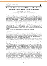 Biodiversity Status & Conservation Challenges of Protected