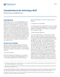 Considerations for Selecting a Bull1 Martha Thomas and Matt Hersom2