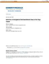 Detection of Intergalactic Red-Giant-Branch Stars in the Virgo Cluster