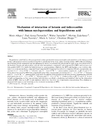 Mechanism of Interaction of Betanin and Indicaxanthin with Human Myeloperoxidase and Hypochlorous Acid