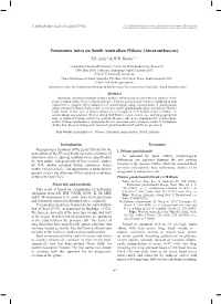 Taxonomic Notes on South Australian Ptilotus (Amaranthaceae) T.R