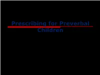 Binocular Vision Disorders  Prescribing Guidelines