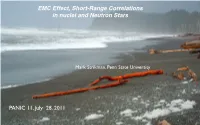 EMC Effect, Short-Range Correlations in Nuclei and Neutron Stars