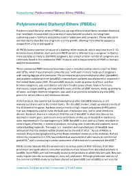 Polybrominated Diphenyl Ethers (Pbdes)