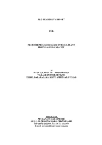 Pre-Feasibility Report