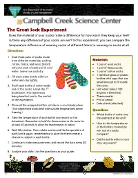 The Great Sock Experiment Activity