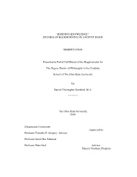 “Burning Knowledge”: Studies of Bookburning in Ancient Rome