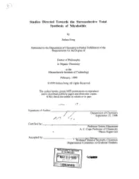 Studies Directed Towards the Stereoselective Total Synthesis of Miyakolide
