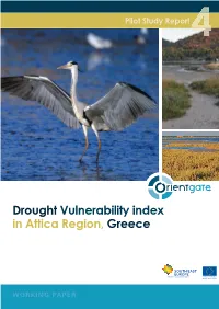 Drought Vulnerability Index in Attica Region, Greece