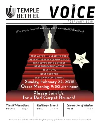 Please Join Us for a Red Carpet Brunch!