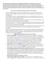 Rent to Own/Rent with Option/Lease with Contract to Purchase All Three