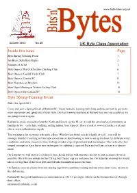 UK Byte Class Association Byte Spring Training Event Inside This