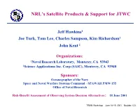 NRL's Satellite Products & Support for JTWC