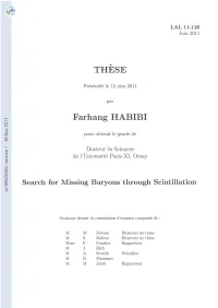 [Tel-00625486, V1] Searching for Missing Baryons Through Scintillation