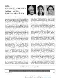 The Elusive but Painful Subtalar Joint in Rheumatoid Arthritis